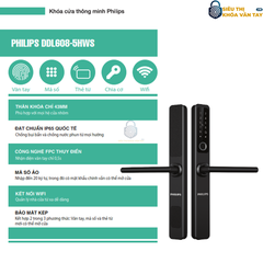 Khóa cửa vân tay Philips DDL608-5HWS