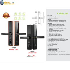 Khóa vân tay Kassler cửa gỗ KL-566 App