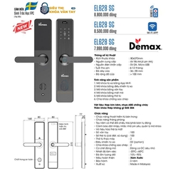 Thiết kế sang trọng, tích hợp công nghệ mở khóa vân tay, thẻ từ và mật khẩu thông minh