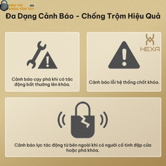 Khóa vân tay cửa gỗ Hexa P200 Pro Max