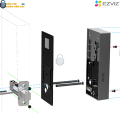 Khóa thông minh EZVIZ CS-DL04 (Smart Lock) mang đến khả năng bảo mật cao với thiết kế chắc chắn và hiện đại
