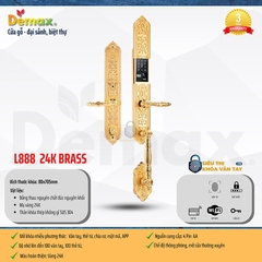 Demax EL888 BRASS mang phong cách cổ điển châu Âu, phù hợp với biệt thự, villa và không gian kiến trúc tân cổ điển