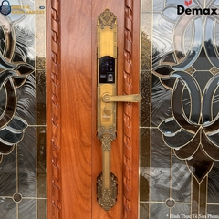 Khoá cửa đại sảnh Demax EL819 hỗ trợ đa dạng phương thức mở khoá: vân tay, mã số, thẻ từ và chìa cơ