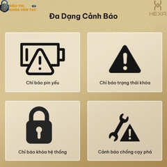 Khóa vân tay cửa nhôm Hexa P300