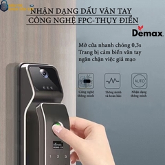 Demax EL928 được thiết kế sang trọng, phù hợp với nhiều loại cửa gỗ cao cấp