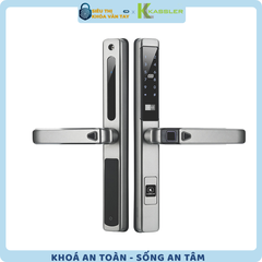 Khóa vân tay Kassler cửa nhôm KL-599 Slide là mẫu khóa chuyên dụng cho cửa lùa, cửa trượt nhôm kính