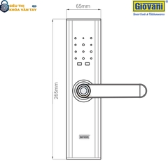 Khóa vân tay Giovani cửa gỗ GSL-K591C màu đồng