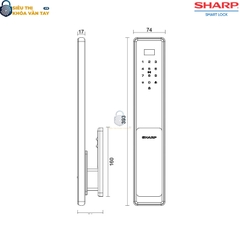 Khóa thông minh cửa gỗ Sharp S6-B Pro - giải pháp bảo mật hiện đại cho mọi gia đình