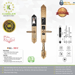 Khóa vân tay Kassler đại sảnh KL-989F là dòng khóa cao cấp dành riêng cho cửa chính, biệt thự và sảnh lớn
