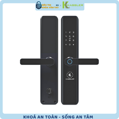 Khóa vân tay Kassler cửa gỗ KL-669 Black sở hữu thiết kế đen nhám sang trọng, phù hợp với nhiều phong cách nội thất hiện đại