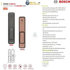 Khóa vân tay cửa gỗ Bosch.EL500 EU