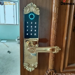 Thiết kế đồng thau mạ vàng 24K mang đến vẻ đẹp tinh xảo và độ bền vượt trội cho khoá Demax EL280