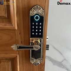 Thiết kế đồng thau mạ vàng 24K mang đến vẻ đẹp tinh xảo và độ bền vượt trội cho khoá Demax EL280