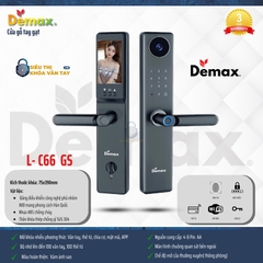 Khóa vân tay cửa gỗ Demax EL-C66 được thiết kế hiện đại, nhỏ gọn và vô cùng tinh tế