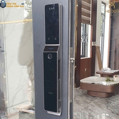 Khóa vân tay cửa gỗ Hexa P100M Pro max Face Id Màn hình 2 mặt