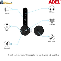 Khoá vân tay cửa phòng  Adel US13 - LB15B