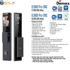 Khóa vân tay cửa gỗ Demax EL966 Pro CNC mang đến sự an toàn và đẳng cấp cho ngôi nhà hiện đại
