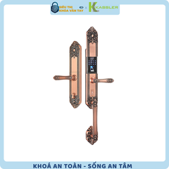 Khóa vân tay Kassler đại sảnh KL-979R là dòng khóa thông minh cao cấp dành riêng cho cửa chính biệt thự, villa hoặc nhà phố sang trọng