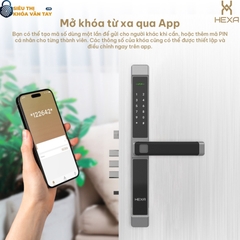 Khóa vân tay cửa nhôm Hexa A100