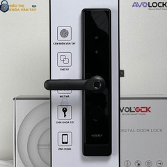 Khóa vân tay Avolock cửa gỗ AV 64 tích hợp công nghệ nhận diện vân tay siêu nhạy, mở khóa nhanh chóng.