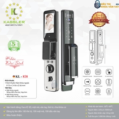 Khóa vân tay Kassler cửa gỗ KL-838 có thiết kế nhỏ gọn, tinh tế, phù hợp với nhiều không gian nội thất