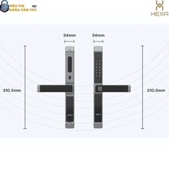 Khóa vân tay cửa nhôm Hexa A100