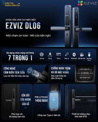 Khóa thông minh EZVIZ CS-DL06 sở hữu thiết kế hiện đại cùng khả năng bảo mật cao, phù hợp cho nhiều không gian sống