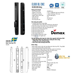 Khoá Vân Tay Cửa Nhôm Demax EL901