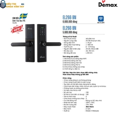 Khóa vân tay cửa gỗ Demax EL266AC là dòng khóa thông minh tích hợp công nghệ hiện đại nhất hiện nay