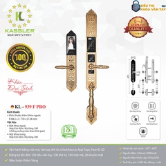 Khóa vân tay Kassler đại sảnh KL-939F Pro là phiên bản cao cấp dành riêng cho cửa chính biệt thự, villa và khách sạn sang trọng