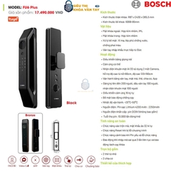 Khóa vân tay cửa gỗ Bosch.FU6 Plus