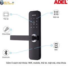 Khóa cửa điện tử Adel US12-LS4B là dòng khóa thông minh thế hệ mới được thiết kế tinh tế và bảo mật vượt trội