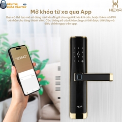Khóa vân tay cửa gỗ Hexa L100