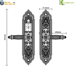 Khóa vân tay Kassler đại sảnh KL-919 PRO - GREEN sở hữu thiết kế sang trọng với tông xanh rêu độc đáo và đẳng cấp.