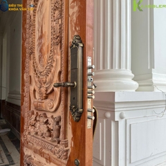 Kassler KL-969GR tích hợp đầy đủ tính năng mở khóa thông minh: vân tay, mã số, thẻ từ, chìa cơ và app Tuya