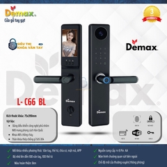 Khóa vân tay cửa gỗ Demax EL-C66 được thiết kế hiện đại, nhỏ gọn và vô cùng tinh tế