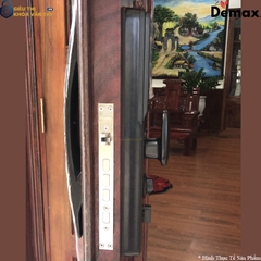 Demax EL968 hỗ trợ mở khóa bằng vân tay, mã số, thẻ từ, chìa cơ và app điện thoại tiện lợi