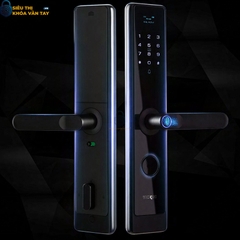 Khóa vân tay VICKINI 39605.001 tích hợp nhiều phương thức mở khóa: vân tay, mã số, thẻ từ và chìa cơ