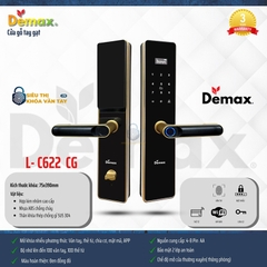 Khóa vân tay cửa gỗ Demax EL-C622 sở hữu thiết kế sang trọng, phù hợp với nhiều không gian nội thất
