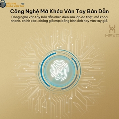 Khóa vân tay cửa gỗ Hexa P100s Pro