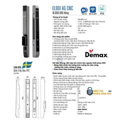 Khoá Vân Tay Cửa Nhôm Demax EL901