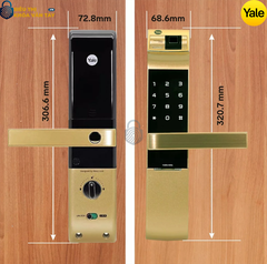 Khóa thông minh Yale YDM4109A GOLD sở hữu thiết kế sang trọng với màu vàng nổi bật, tạo điểm nhấn thẩm mỹ cho ngôi nhà