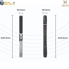 Khóa vân tay cửa nhôm Hexa P300