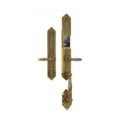 Khoá vân tay đại sảnh Demax EL888 BRASS là dòng khoá thông minh cao cấp, thiết kế mạ đồng thau sang trọng