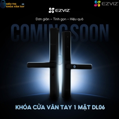 Khóa thông minh EZVIZ CS-DL06 sở hữu thiết kế hiện đại cùng khả năng bảo mật cao, phù hợp cho nhiều không gian sống