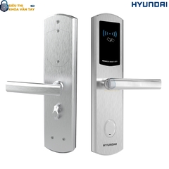 Khóa vân tay Hyundai HY-HL04 Silver – Sự lựa chọn tinh tế cho khách sạn hiện đại