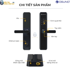 Khóa vân tay cửa gỗ Osuno OSN-3302