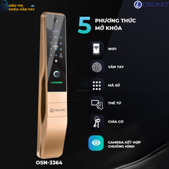 Khóa vân tay cửa gỗ Osuno OSN-3364