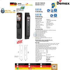 Khoá Vân Tay Cửa Gỗ Demax EL912