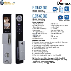 Khoá Vân Tay Cửa Gỗ Demax EL915 CNC